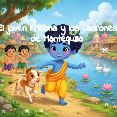 El joven Krishna y los Ladrones de Mantequilla