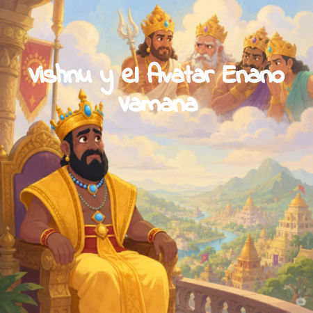 Vishnu y el Avatar Enano Vamana