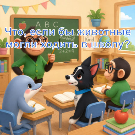 Что, если бы животные могли ходить в школу?