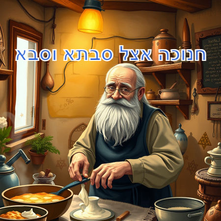 חנוכה אצל סבתא וסבא