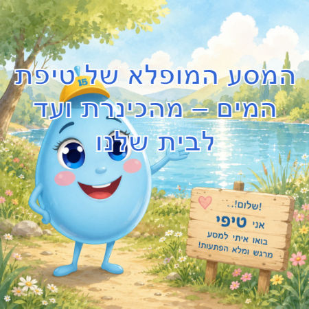 המסע המופלא של טיפת המים – מהכינרת ועד לבית שלנו