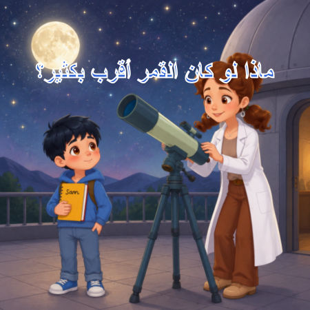ماذا لو كان القمر أقرب بكثير؟