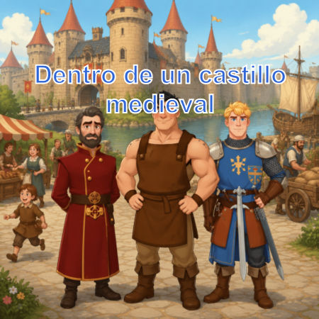 Dentro de un castillo medieval
