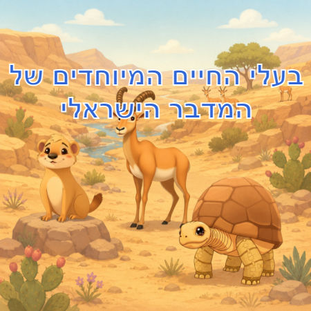 בעלי החיים המיוחדים של המדבר הישראלי