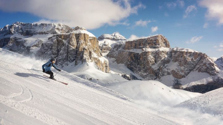 Foto dalla piste da sci Dolomiti Superski