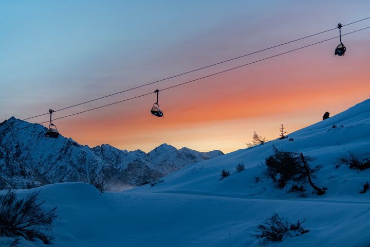 Foto dalla piste da sci Adamello Ski