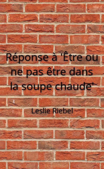Image de couverture de Réponse à "Être ou ne pas être dans la soupe chaude"