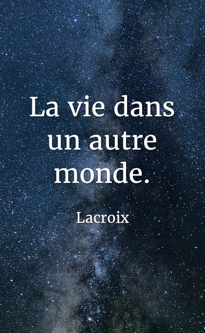 Image de couverture de La vie dans un autre monde.