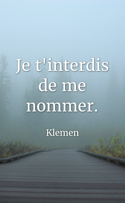 Image de couverture de Je t'interdis de me nommer.