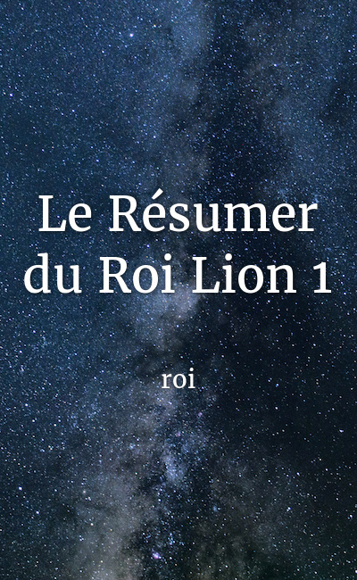 Image de couverture de Le Résumer du Roi Lion 1