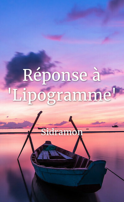 Image de couverture de Réponse à "Lipogramme"