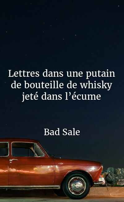 Image de couverture de Lettres dans une putain de bouteille de whisky jeté dans l’écume