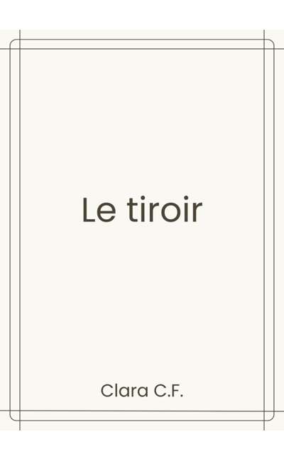 Image de couverture de Le tiroir