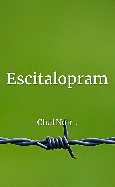 Image de couverture de Escitalopram