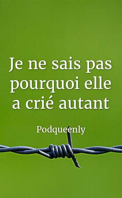 Image de couverture de Je ne sais pas pourquoi elle a crié autant