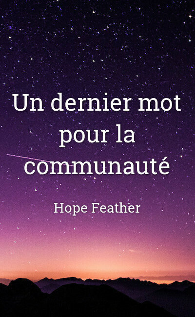 Image de couverture de Un dernier mot pour la communauté