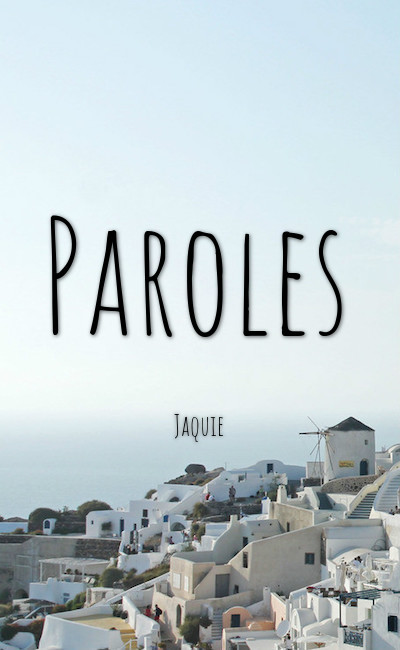 Image de couverture de Paroles