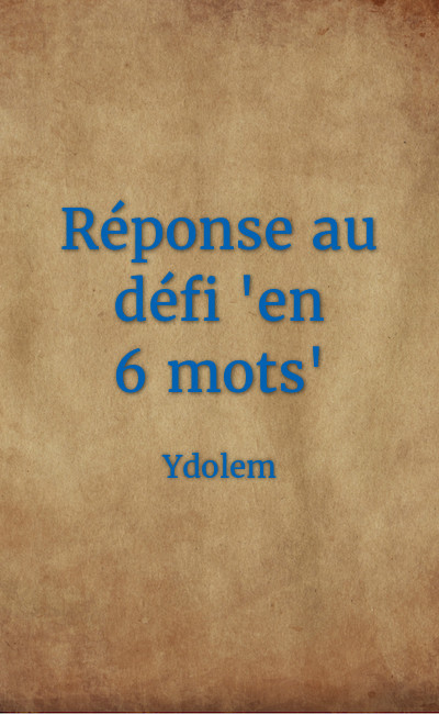 Image de couverture de Réponse au défi "en 6 mots"