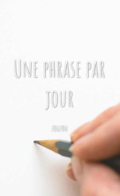 Image de couverture de Une phrase par jour