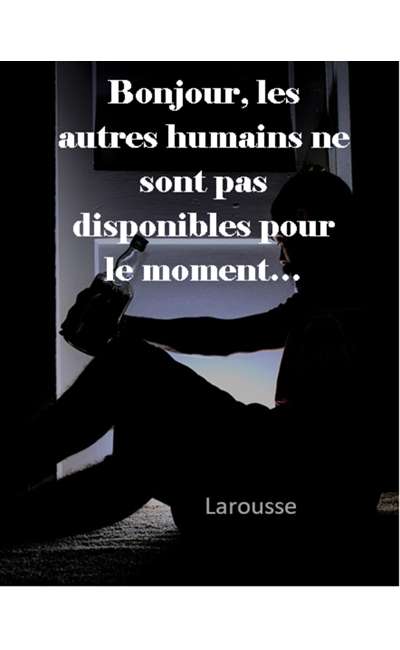 Image de couverture de Bonjour, les autres humains ne sont pas disponibles pour le moment...