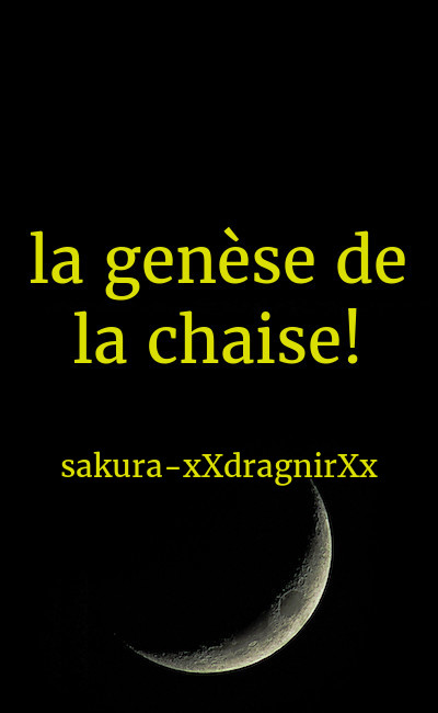 Image de couverture de la genèse de la chaise!