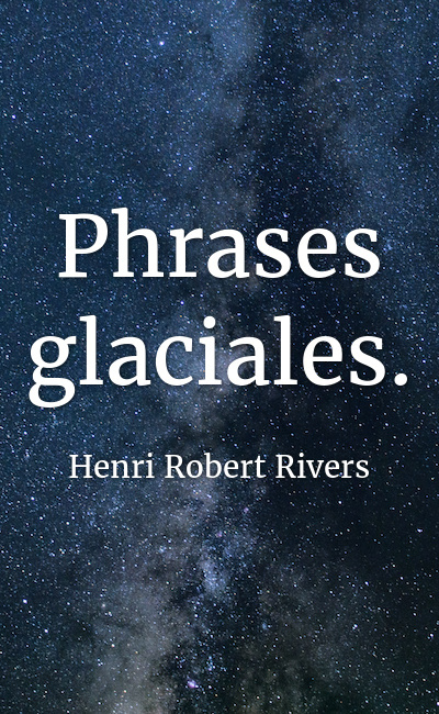 Image de couverture de Phrases glaciales.