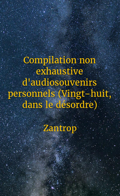Image de couverture de Compilation non exhaustive d'audiosouvenirs personnels (Vingt-huit, dans le désordre)