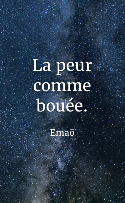 Image de couverture de La peur comme bouée.