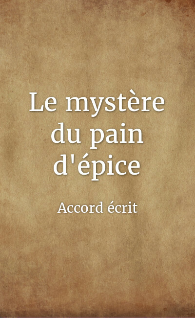 Image de couverture de Le mystère du pain d'épice