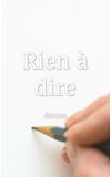 Image de couverture de Rien à dire