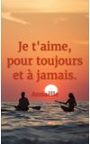 Image de couverture de Je t'aime, pour toujours et à jamais.