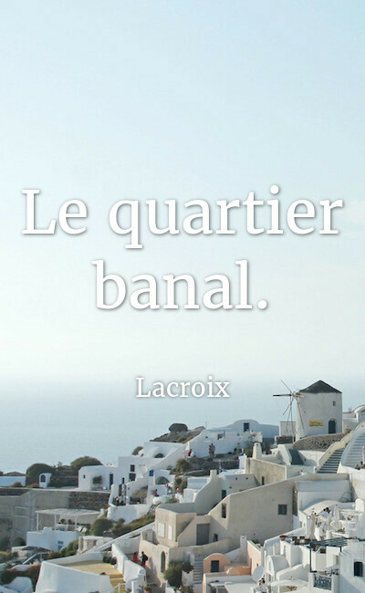 Image de couverture de Le quartier banal.