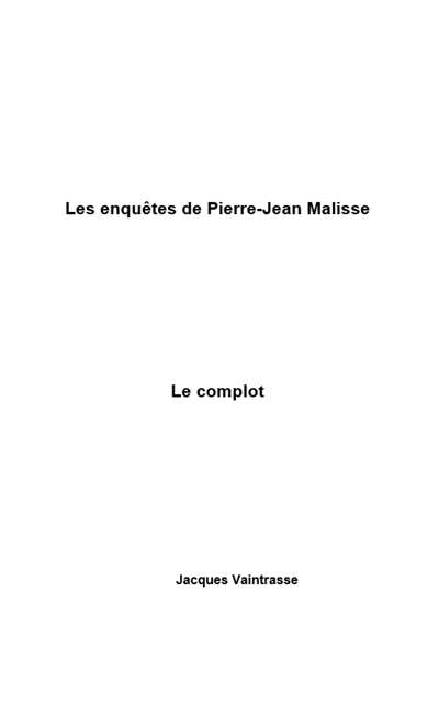 Image de couverture de Le complot