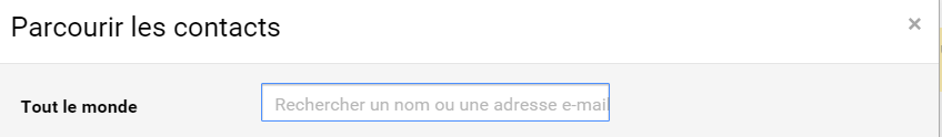 Rechercher la personne