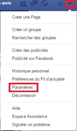 Accéder aux Paramètres