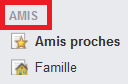 L'onglet Amis