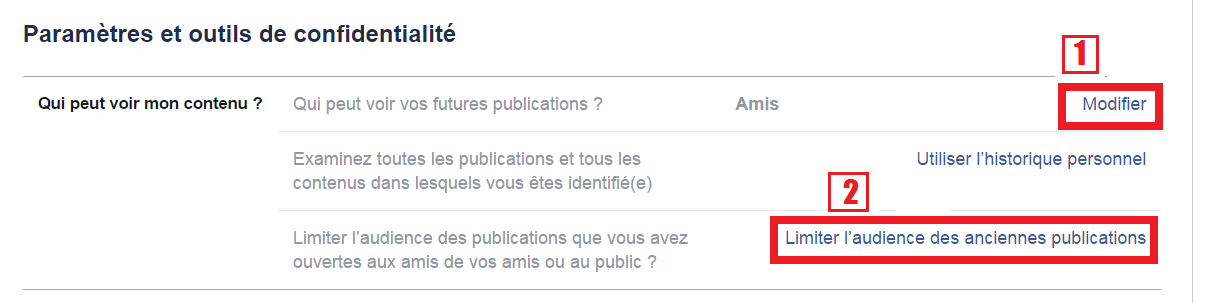 Modifier qui peut voir vos publications futures