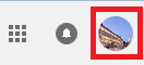 Cliquez sur votre photo de profil