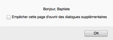 Affichage du