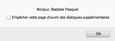 Affichage du