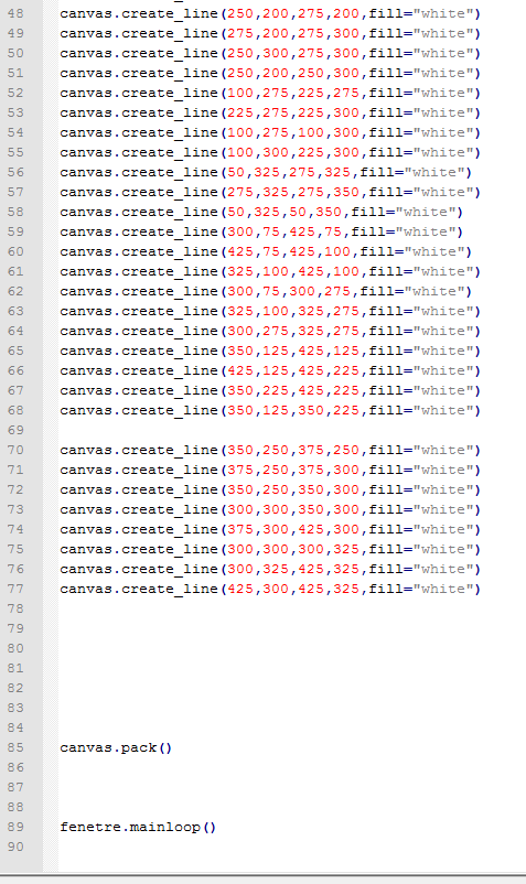 labyrinthe avec murs infranchissables - avec Tkinter Python 3 par ...
