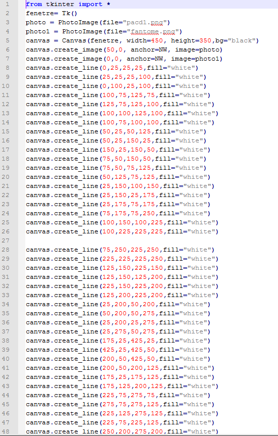 labyrinthe avec murs infranchissables - avec Tkinter Python 3 par ...