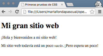 Varios tamaños de texto