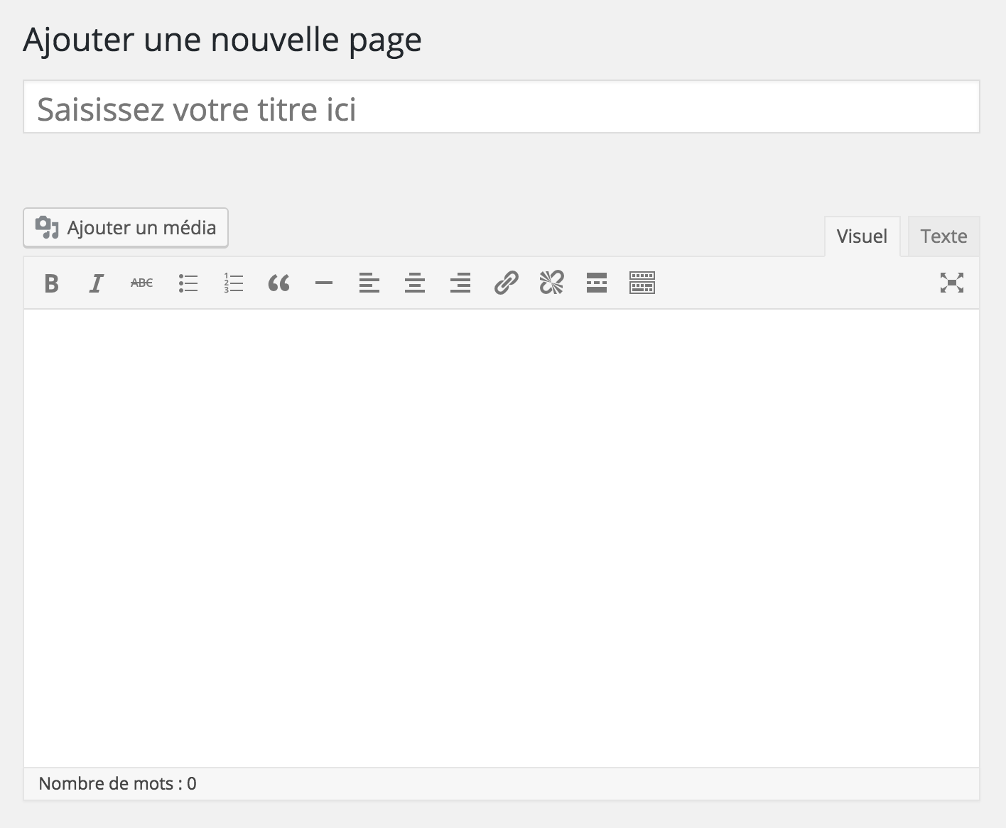 Éditeur de page