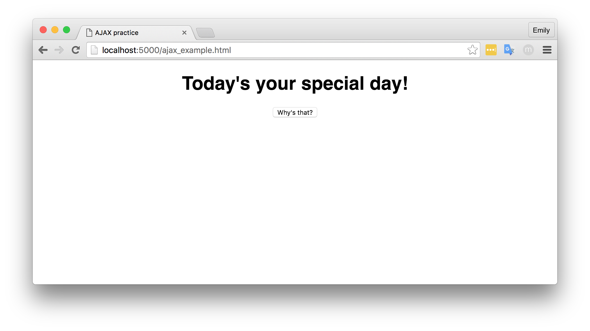 Main HTML page