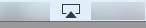 The Airplay icon you should use (located at the top right of your screen) to send your screen to the TV