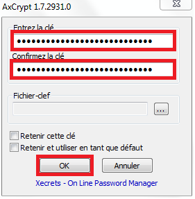 Créer un mot de passe