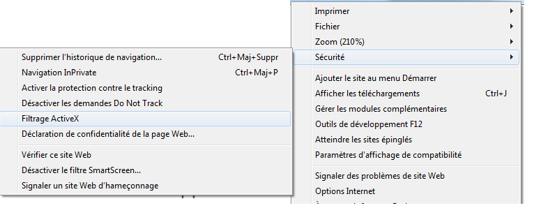 Filtrage ActiveX