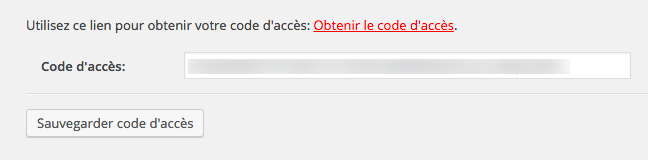 Le code top secret collé !