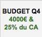 Budget marketing octobre, novembre et décembre
